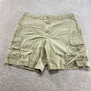 LL Bean Cargo Shorts Mens 42 Tan Khaki Natural Fit Cotton Outdoor Hiking
